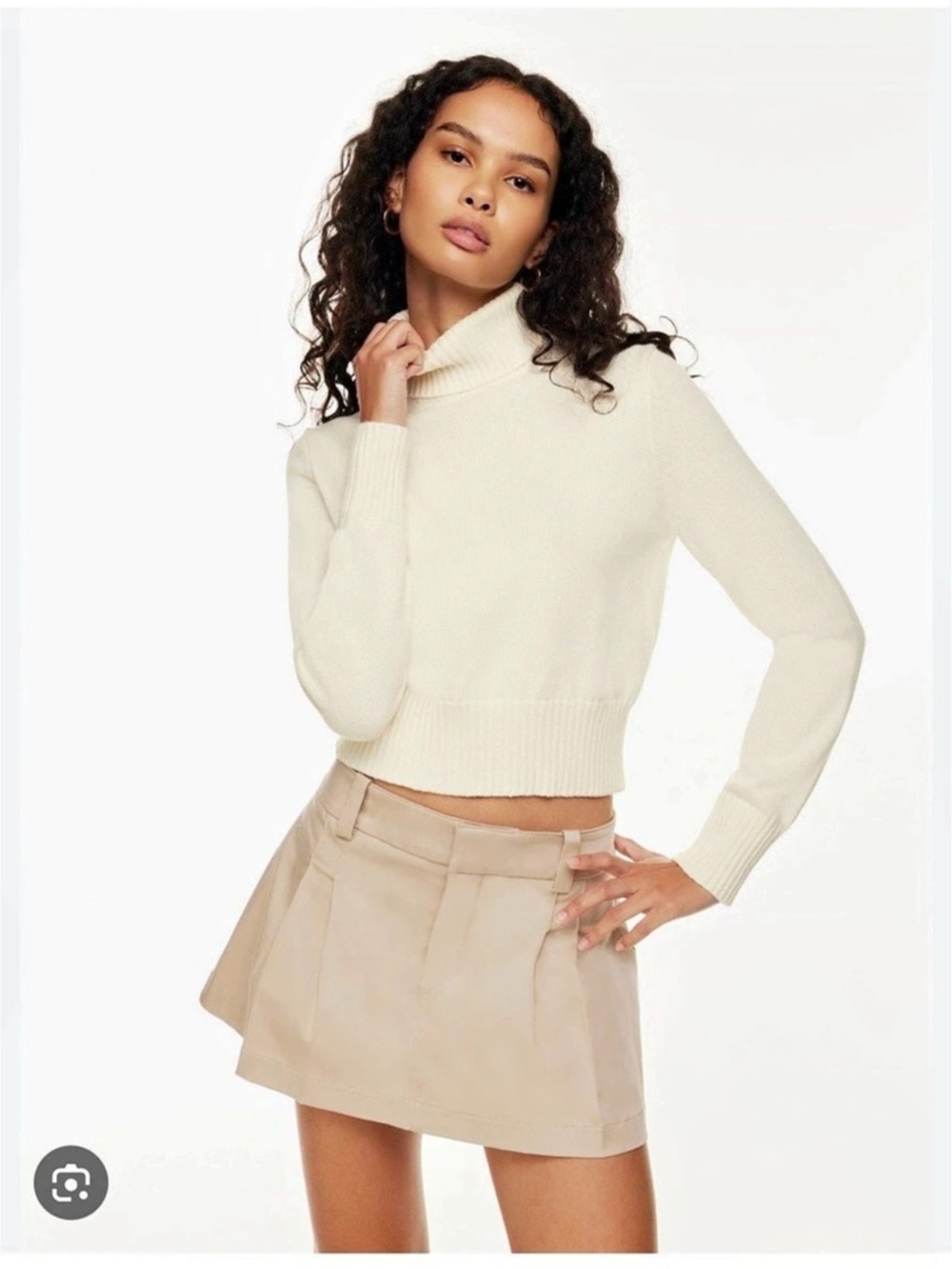 Sunday Best Treasure Turtleneck Cream Size Medium